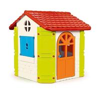 FEBER - Feber-House, Casa de Jardín para Niños, Colores Cálidos Azul, Rojo, Naranja y Verde, Resistente y Segura, Casita Infantil para Juegos de Exterior, 2 a 6 años, Famosa(800013950), Versión actual