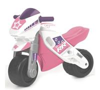 FEBER - Motofeber 2 Racing Pink, correpasillo de Color Rosa con Casco y Ruedas Anchas para Estabilidad y protección, Uso Dentro o Fuera de casa, para niño o niña de 3 a 5 años, Famosa (800008174)