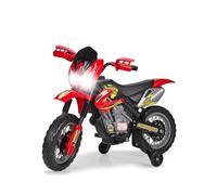 FEBER - Motorbike Cross 400F con Batería de 6V, Luces en los Faros, Sonido de Motor, Claxón y Dos Ruedines Traseros para Estabilidad, Peso Soportado 35 kg, Niños de 3 a 5 años, Famosa (FEN46000)