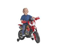 FEBER - Motorbike Cross 400F con Batería de 6V, Luces en los Faros, Sonido de Motor, Claxón y Dos Ruedines Traseros para Estabilidad, Peso Soportado 35 kg, Niños de 3 a 5 años, Famosa (800011250)