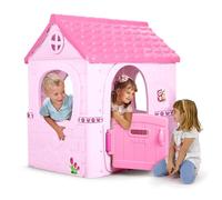 FEBER - Pink Fantasy House Casita Infantil de Juegos, con Puerta Abatible, para Jugar al Aire Libre o en Casa, Resistente y de Fácil Montaje, Color Rosa, para Niños de 2 a 6 Años, Famosa (FEH14000)