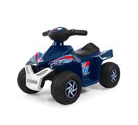 FEBER - Quad CE-Dark Blue 6V, Coche eléctrico para niños y niñas de 18 Meses a 3 años, con Acelerador, Ruedas Grandes para Estabilidad, hasta 40 min de batería, Cargador Incluido, Famosa (FEN52000)