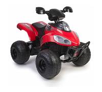 FEBER- Quad Motion, Vehículo eléctrico a batería, 12 V, Rojo (Famosa 800012652)