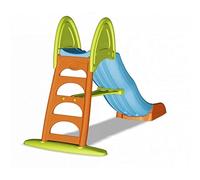 FEBER - Super Mega Slide, Tobogán de Colores Luminosos rampa Curva y conexión de Agua, Resistente y Seguro, con pasamanos y escaleras Antideslizantes, pequeños Desde 3 años, Famosa (800009594)