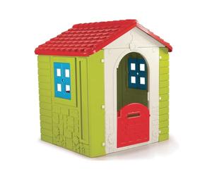 FEBER - Wonder House, Casita Wonder con Puerta, Buzón, Balcón Trasero y 2 Ventanas, Sistema Anti-UV Que da Resistencia al Color y Plástico, Fácil Montaje, para Niños de 2 a 7 años, Famosa (800013046)