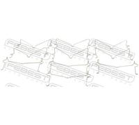 FEBEST Muelle, pastilla del freno de disco para TOYOTA: Land Cruiser, Hilux & LEXUS: GX (Ref: 0103-002-PCS10)