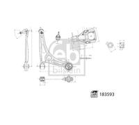 Febi 183593 Soporte De Suspensión Delantera Derecha Para Hyundai Kona KIA Niro