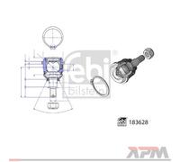 Pivote del brazo de control debajo para brazo oscilante transversal 183628