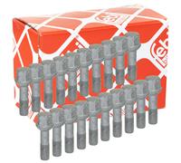 Febi 20 x Tornillo Radbolzen para Rueda M12x1,5 Gris 12 mm x 1,5 Mercedes