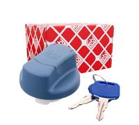 Febi bilstein 100327 - Tapón para depósito de combustible AdBlue®, con llave, 1 unidad, color azul