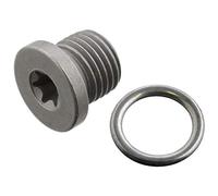 Febi bilstein 103344 Tornillo de cierre con anillo de sellado, 1 pieza, plata