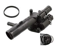 Febi bilstein 104758 - Termostato con carcasa, junta e interruptor de temperatura