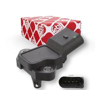 Febi bilstein 106023 Sensor de presión de tubo de succión, 1 unidad | Compatible con: Audi A1, A2, A3, A3, A3 Cabriolet, A3 Sportback, A4 B6, A4 B6 Avant, A4 B6 Cabriolet, A4 B7, A4 B7 Avant,