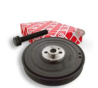 Febi bilstein 106526 Juego de poleas (desacopladas) para cigüeñal, con tornillo y disco, 1 pieza