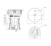 FEBI BILSTEIN 108034 Fuelle, suspensión neumática