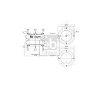 FEBI BILSTEIN 109090 Fuelle, suspensión neumática