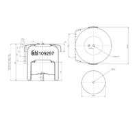 FEBI BILSTEIN 109297 Fuelle, suspensión neumática