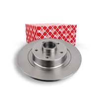 2x Disco de freno Eje trasero macizo 170069 FEBI BILSTEIN para RENAULT