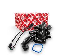 Febi bilstein 170321 Termostato con carcasa, junta, interruptor de temperatura y cable de conexión, 1 unidad