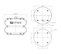 FEBI BILSTEIN 171473 Fuelle, suspensión neumática