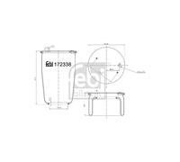Febi bilstein 172338 Fuelle de Aire