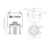 Dirección - Suspensión - Tren > Suspensión neumática > Fuelle, suspensión neumática
