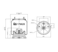 FEBI BILSTEIN 176620 Fuelle, suspensión neumática