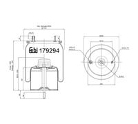 FEBI BILSTEIN 179294 Fuelle, suspensión neumática