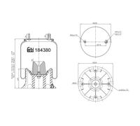 FEBI BILSTEIN 184380 Fuelle, suspensión neumática