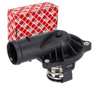 FEBI BILSTEIN 186092 Termostato refrigerante con carcasa (cárter) con junta tórica 87°C Compatible con VW Touareg 7LA, 7L6, 7L7 Phaeton 3D1, 3D2, 3D3, 3D4, 3D6, 3D7, 3D8, 3D9, AUDI A6 C6 Avant 4F5