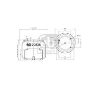 Febi bilstein 20836 Fuelle, suspensión neumática