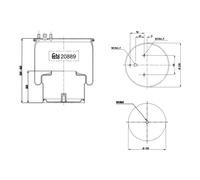 FEBI BILSTEIN 20889 Fuelle, suspensión neumática