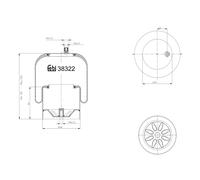 FEBI BILSTEIN 38322 Fuelle, suspensión neumática