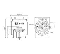FEBI BILSTEIN 38828 Fuelle, suspensión neumática