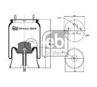 FEBI BILSTEIN 38828 Fuelle, suspensión neumática