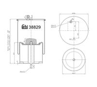 FEBI BILSTEIN 38829 Fuelle, suspensión neumática