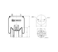 FEBI BILSTEIN 38830 Fuelle, suspensión neumática