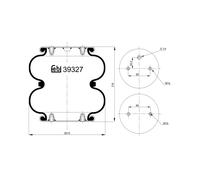 FEBI BILSTEIN 39327 Fuelle, suspensión neumática