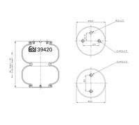 FEBI BILSTEIN 39420 Fuelle, suspensión neumática