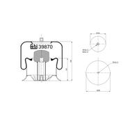 FEBI BILSTEIN 39870 Fuelle, suspensión neumática