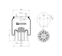 FEBI BILSTEIN 45098 Fuelle, suspensión neumática