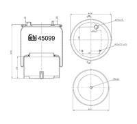 Febi Bilstein 45099 Aire Muelle Fuelle con acero pistón (eje trasero)