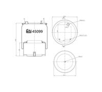 FEBI BILSTEIN 45099 Fuelle, suspensión neumática