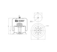 FEBI BILSTEIN 45897 Fuelle, suspensión neumática