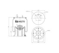 FEBI BILSTEIN 46270 Fuelle, suspensión neumática