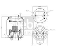 FEBI BILSTEIN 47553 Fuelle, suspensión neumática