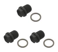 Febi bilstein 47739 Tornillo de drenaje de aceite con anillo de sellado, 1 pieza, negro (Paquete de 3)
