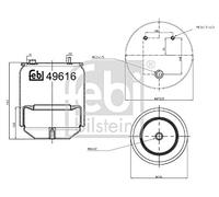 FEBI BILSTEIN 49616 Fuelle, suspensión neumática