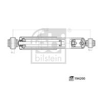 FEBI BILSTEIN Amortiguador Trasero Izquierdo Para Renault Master III