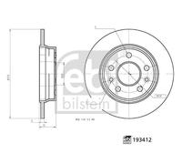 FEBI BILSTEIN Discos De Freno Eje Trasero Para Renault Kangoo III
